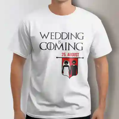 Personalizované tričko na rozlúčku so slobodou - Wedding is coming