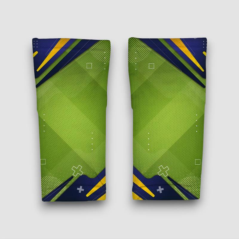 Personalizované futbalové návleky v odtieňoch zelenej