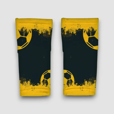 Personalizované futbalové návleky v odtieňoch žltej