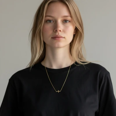 Minimalistický náhrdelník s krížikom