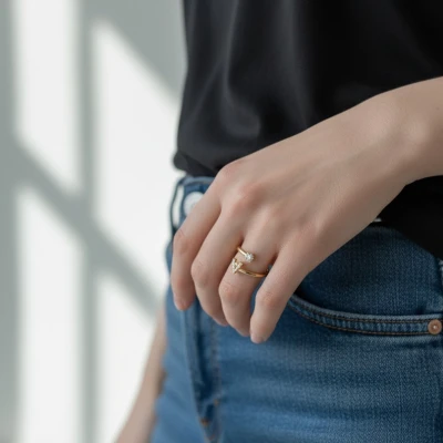 Personalizovaný prsteň s iniciálou