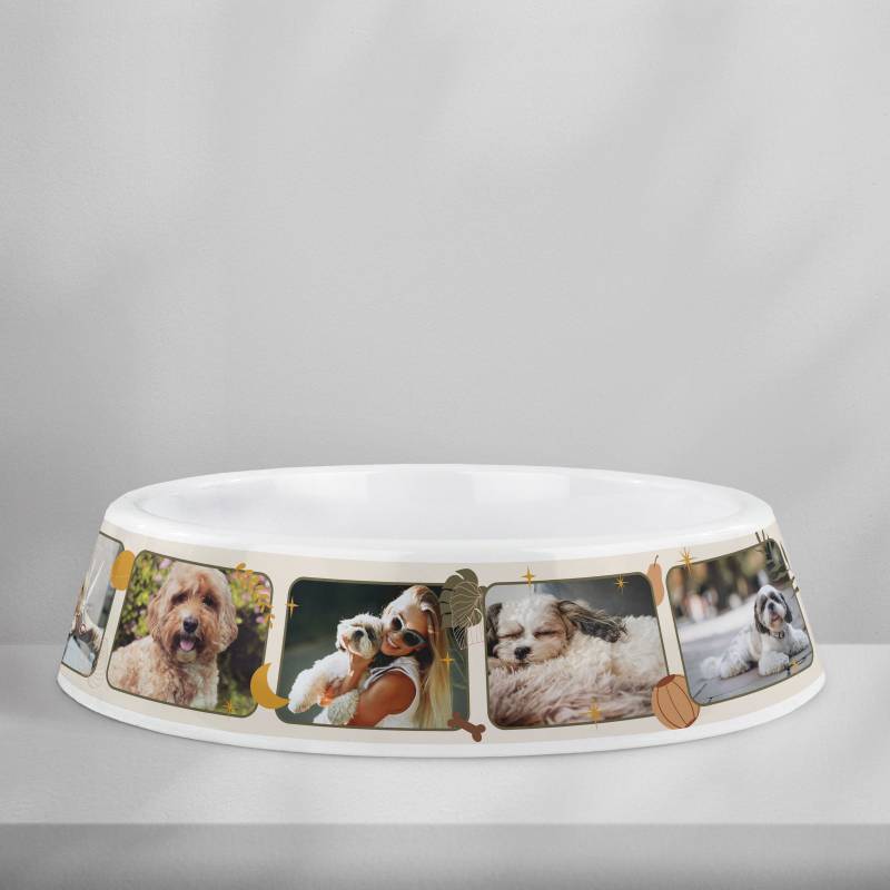 Personalizovaná plastová miska pre psov – Fotokoláž Personalizovaná plastová miska pre psov – Fotokoláž