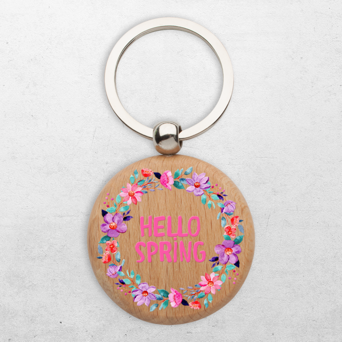 Personalizovaný drevený prívesok - Krásna jar Personalizovaný drevený prívesok - Krásna jar