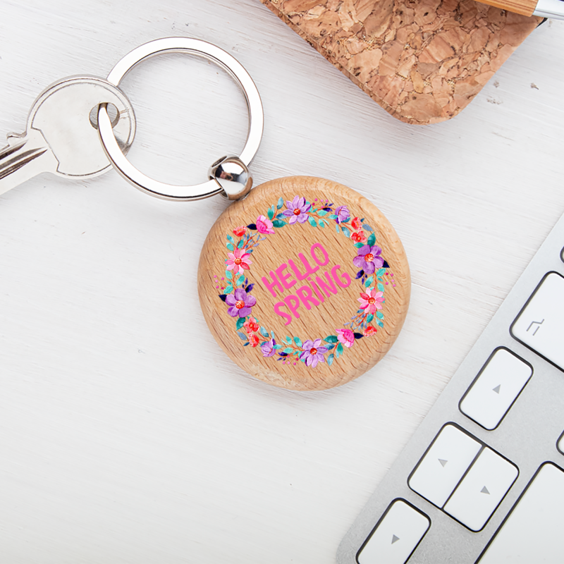 Personalizovaný drevený prívesok - Krásna jar Personalizovaný drevený prívesok - Krásna jar
