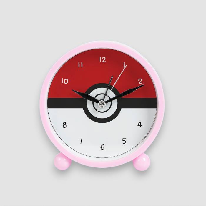 Hodiny s budíkom - Pokemon Ball