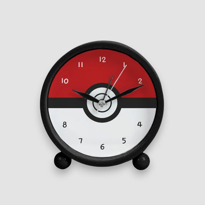 Hodiny s budíkom - Pokemon Ball