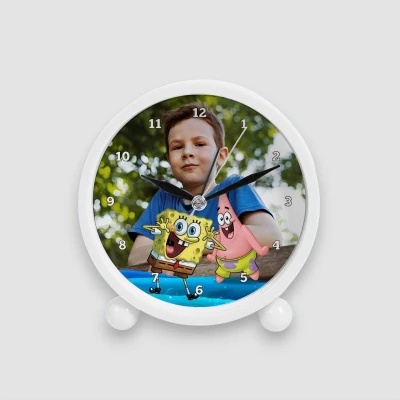 Hodiny s budíkom - Spongebob & Patrick