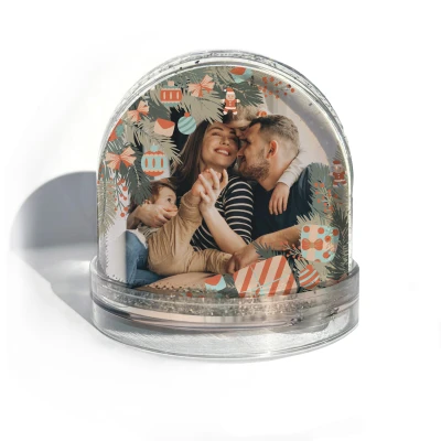Personalizovaná snehová guľa – Radosť sviatkov