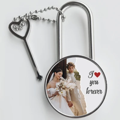 Personalizovaný visiaci zámok – Ľúbim ťa