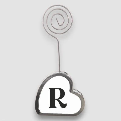 Stojan na fotku v tvare srdca - Iniciála