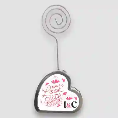 Stojan na fotku v tvare srdca - Look cute