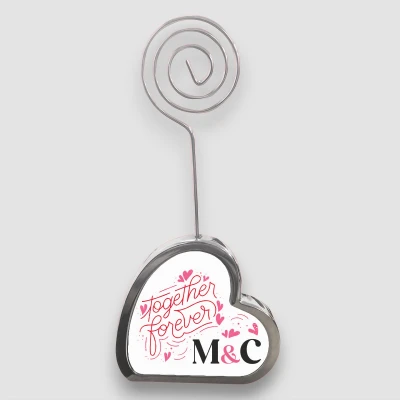 Stojan na fotku v tvare srdca - Together forever