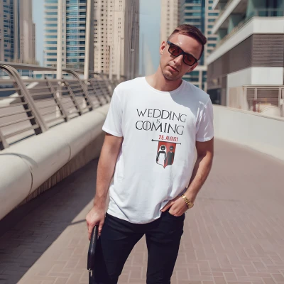 Personalizované tričko na rozlúčku so slobodou - Wedding is coming