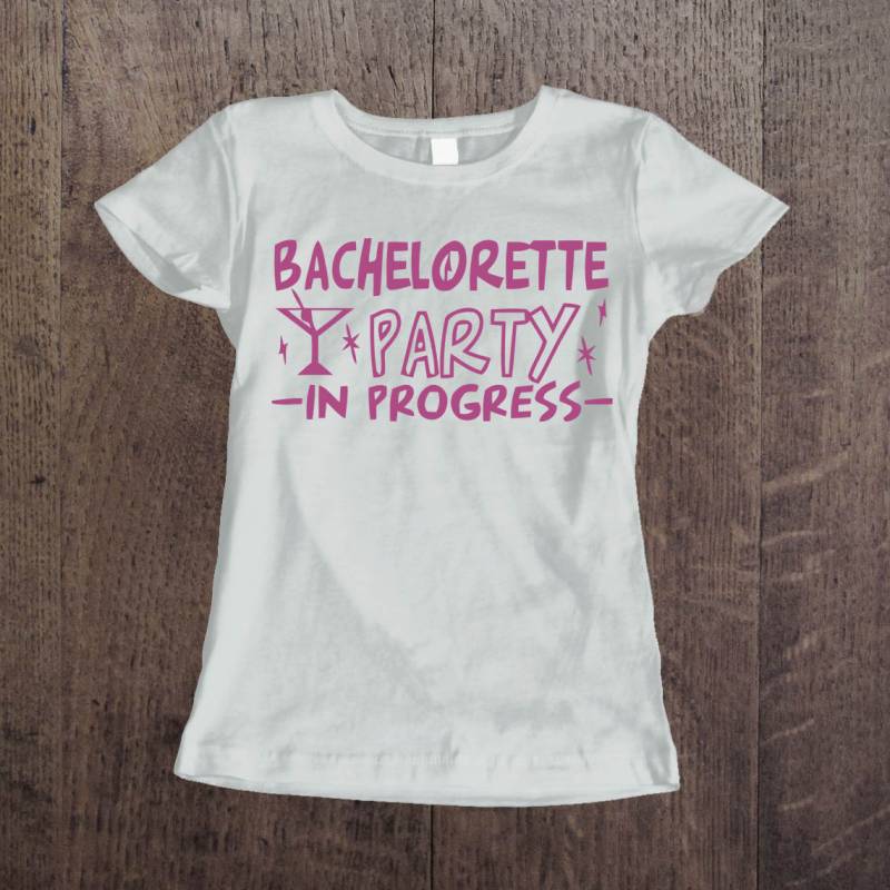 Personalizované tričko na rozlúčku so slobodou – Bachelorette Party In Progress