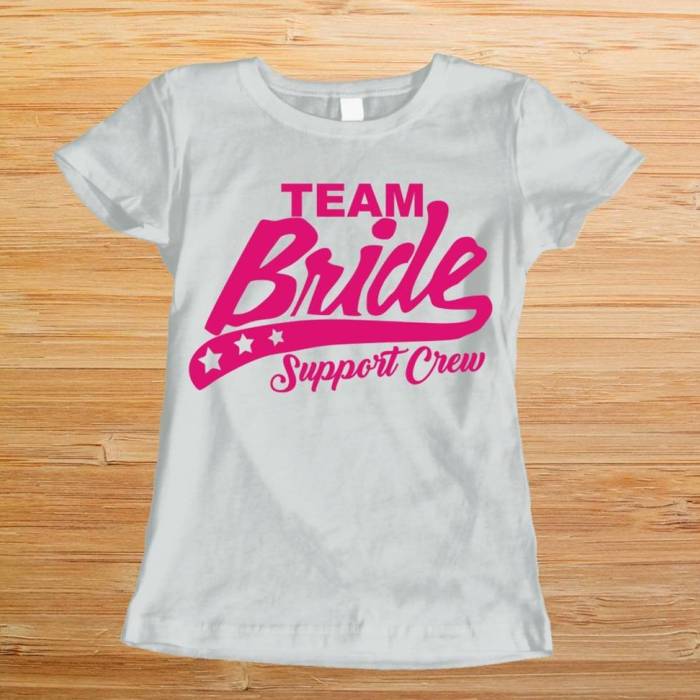 Personalizované tričko na rozlúčku so slobodou – Support Bride Crew