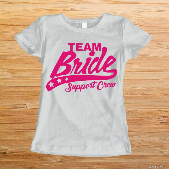 Personalizované tričko na rozlúčku so slobodou – Support Bride Crew