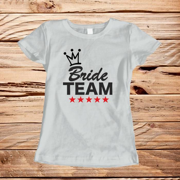 Personalizované tričko na rozlúčku so slobodou – Team Bride