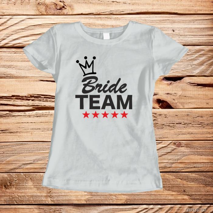 Personalizované tričko na rozlúčku so slobodou – Team Bride