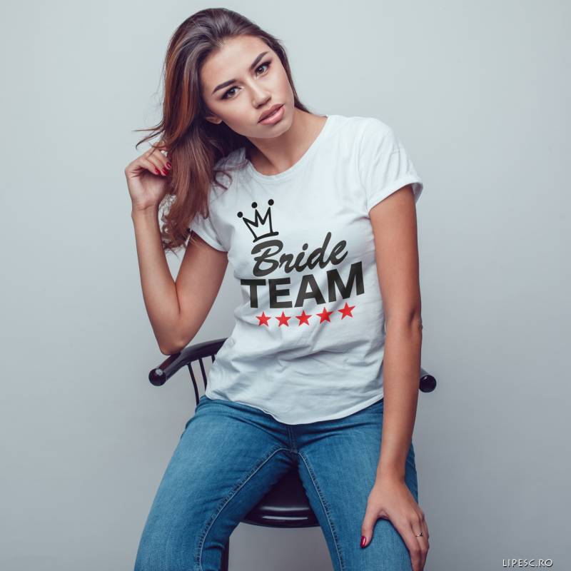 Personalizované tričko na rozlúčku so slobodou – Team Bride