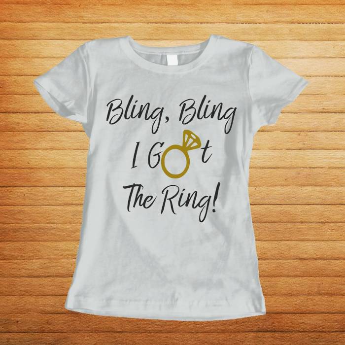 Personalizované tričko na rozlúčku so slobodou – I got the ring