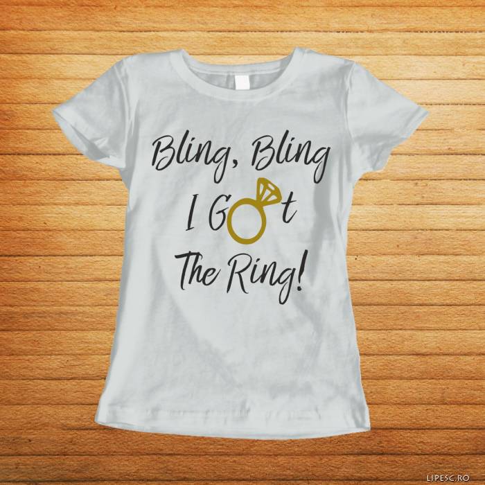 Personalizované tričko na rozlúčku so slobodou – I got the ring