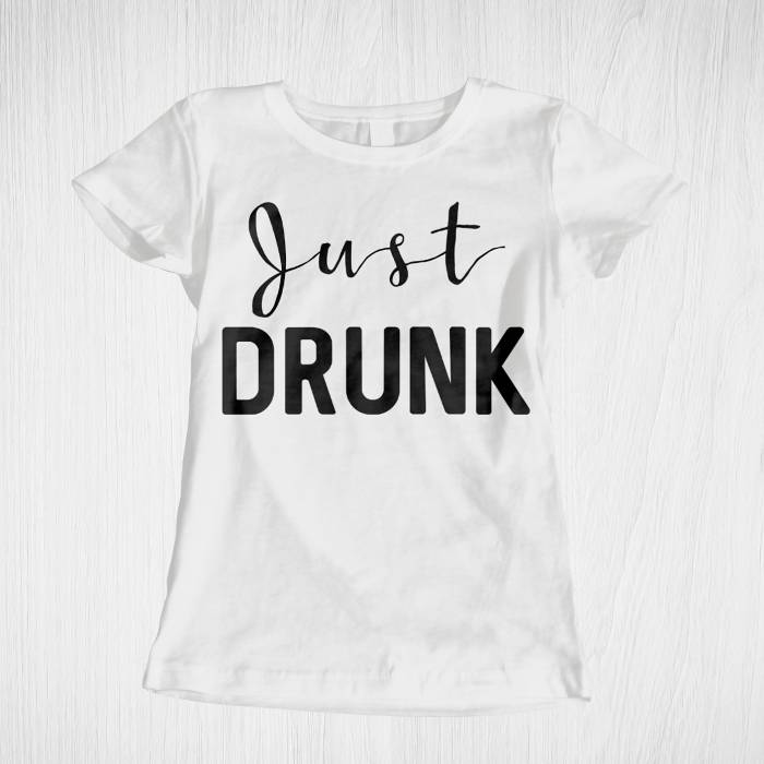 Personalizované tričko na rozlúčku so slobodou – Just Drunk