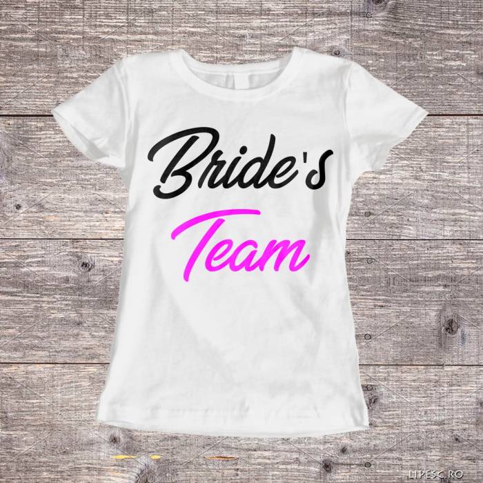Personalizované tričko na rozlúčku so slobodou – Bride's Team