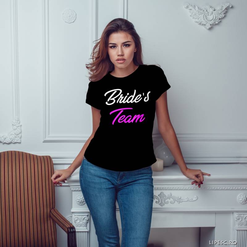 Personalizované tričko na rozlúčku so slobodou – Bride's Team