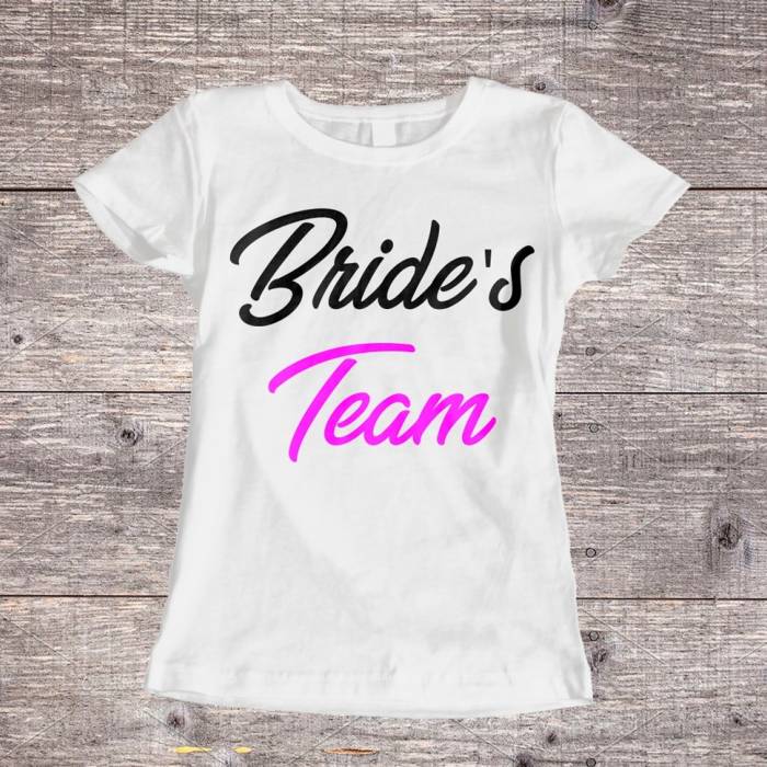 Personalizované tričko na rozlúčku so slobodou – Bride's Team