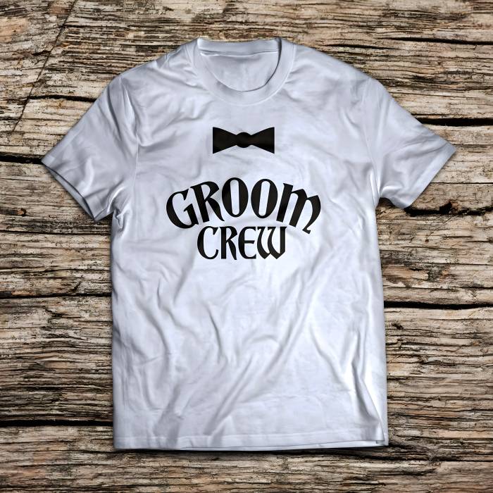 Personalizované tričko na rozlúčku so slobodou – Groom Crew Personalizované tričko na rozlúčku so slobodou – Groom Crew