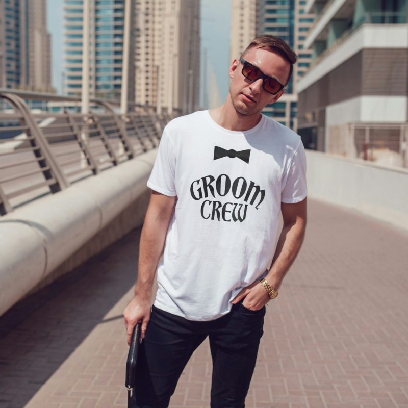 Personalizované tričko na rozlúčku so slobodou – Groom Crew Personalizované tričko na rozlúčku so slobodou – Groom Crew