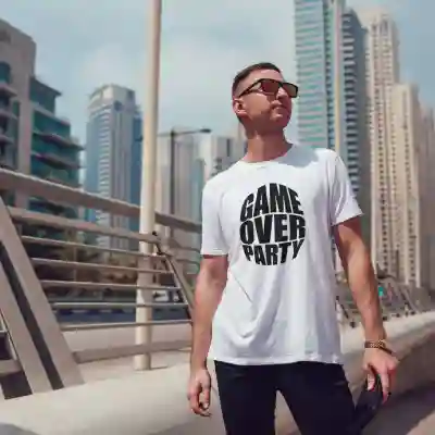 Personalizované tričko na rozlúčku so slobodou – Game Over Party