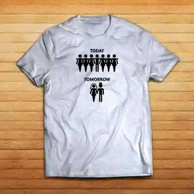 Personalizované tričko na rozlúčku so slobodou – Single Today, Married Tomorrow