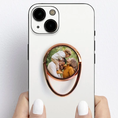 Personalizovaný držiak na telefón v tvare prsteňa – S fotkou