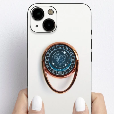 Personalizovaný držiak na telefón v tvare prsteňa – Lev