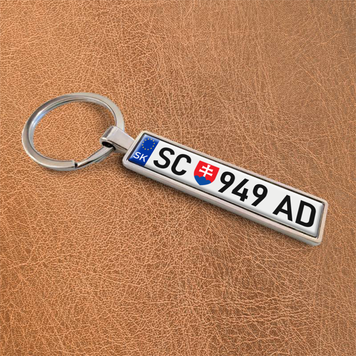 Kľúčenka na auto - Čierne meno