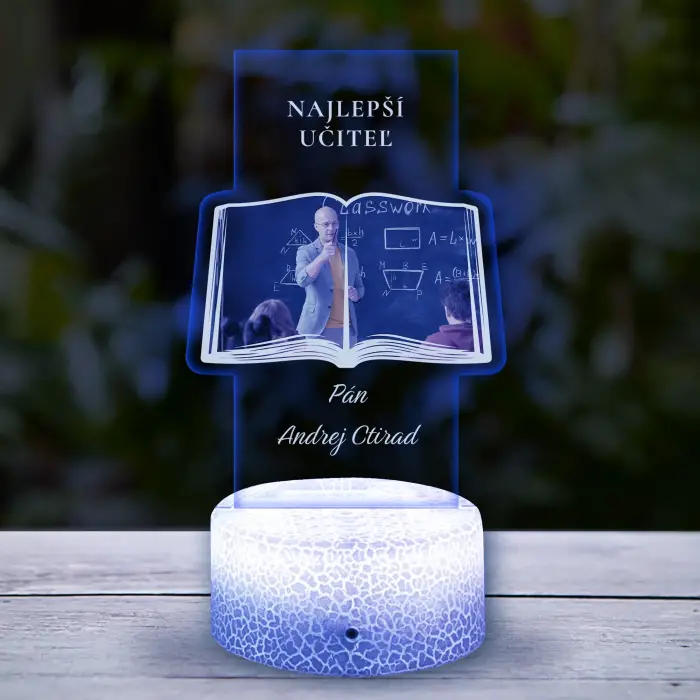 Vlastné 3D led lampa najlepší učiteľ
