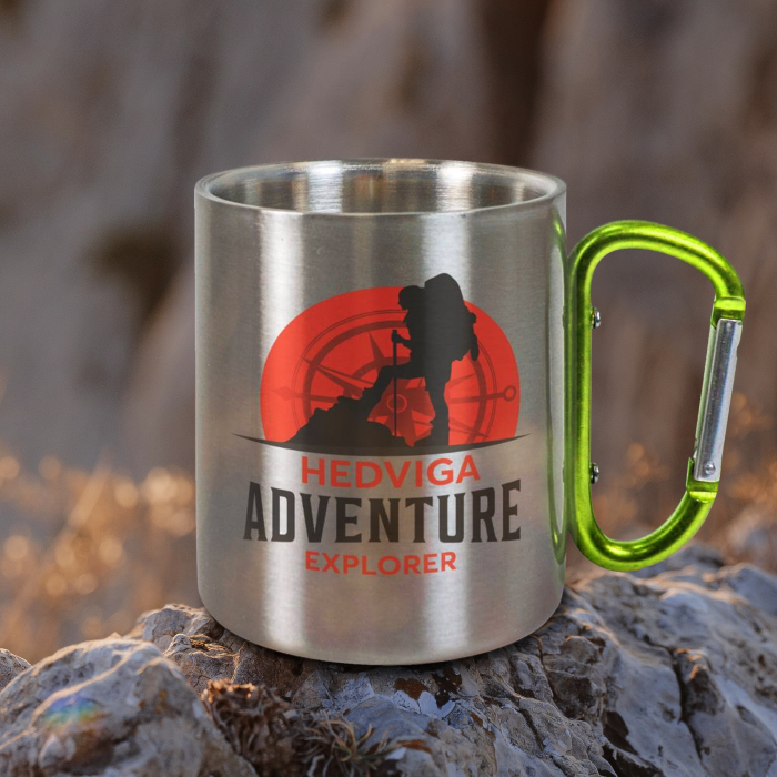 Personalizovaný hrnček z nerezovej ocele 200ml - Adventure explorer