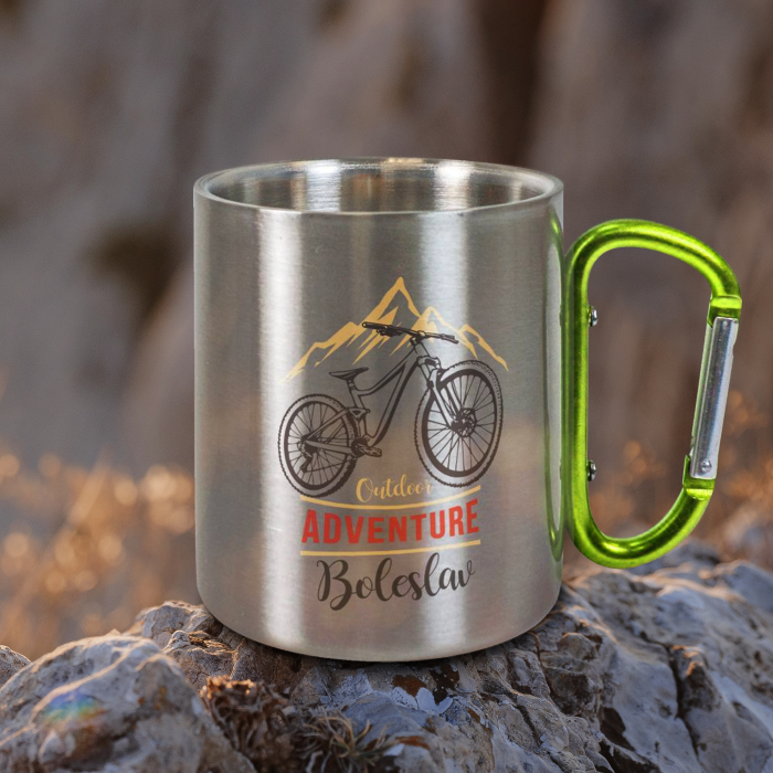 Personalizovaný hrnček z nerezovej ocele 200ml - Outdoor Adventure