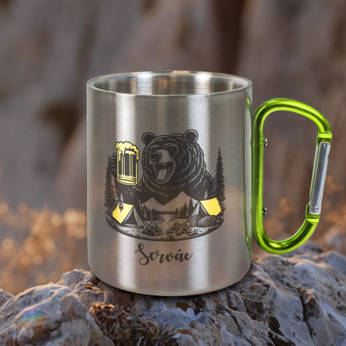 Personalizovaný hrnček z nerezovej ocele 200ml - Say yes to the adventure