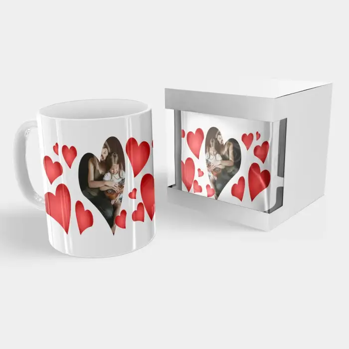 Personalizovaný hrnček so srdiečkami