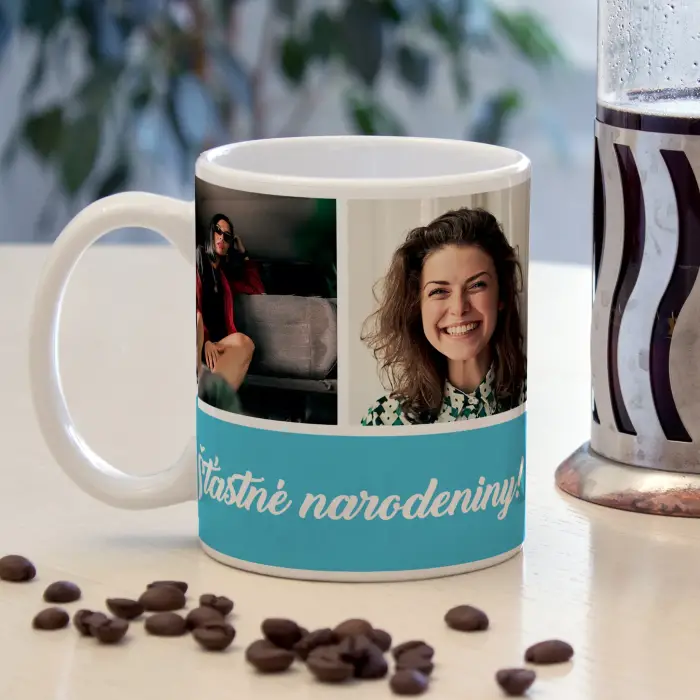 Personalizovaný hrnček - so štyrmi obrázkami a textom