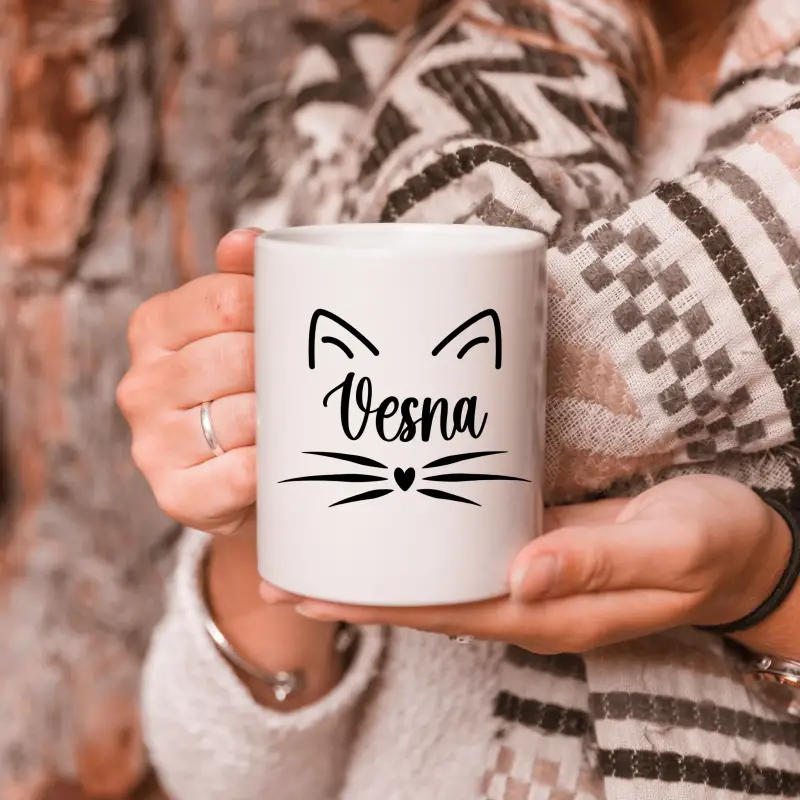 Personalizovaný hrnček s mačkou