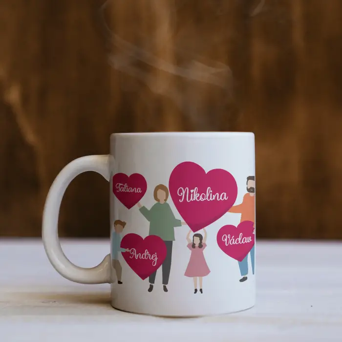 Personalizovaný hrnček - Moja rodina je všetko!