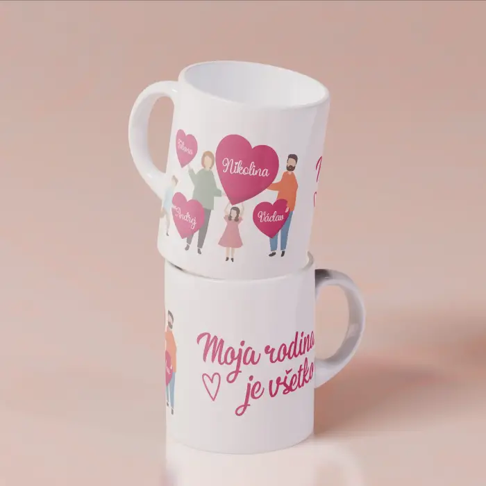 Personalizovaný hrnček - Moja rodina je všetko!