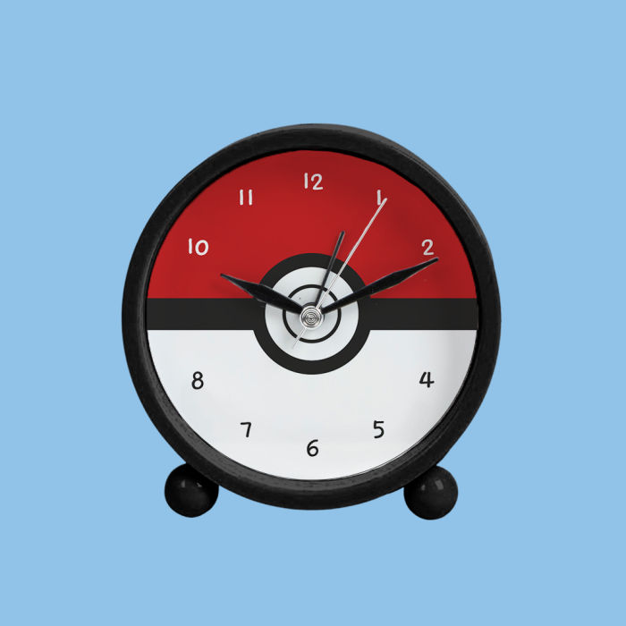 Hodiny s budíkom - Pokemon Ball