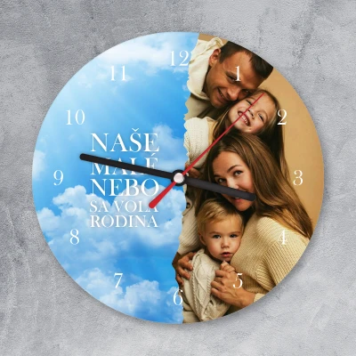 Nástenné hodiny - Náš malý raj