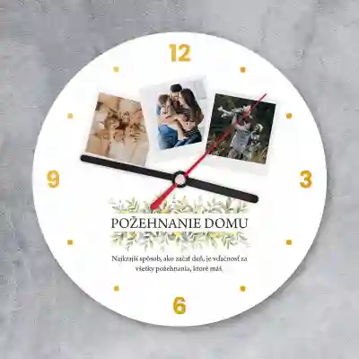 Nástenné hodiny - Požehnanie domova