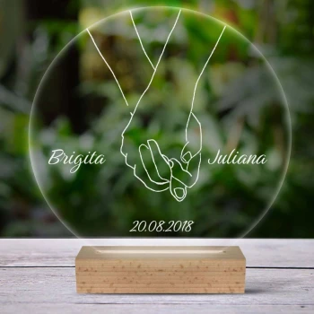 3D LED lampa personalizovaná