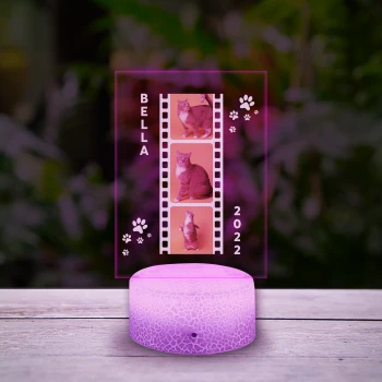 3D LED lampa personalizovaná
